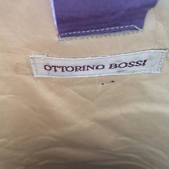 Vintage Ottorino Bossi purple snakeskin cowboy cowgirl booties 8.5 - Picture 5 of 11